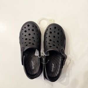Cat & Jack Black Clog Shoes | Kids Size 11 | Lightweight Comfort Clogs